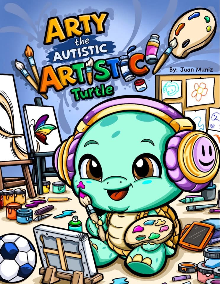 “Arty The Autistic Artistic Turtle” (signed copy)